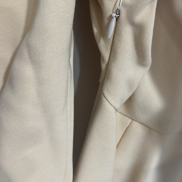 NWT Khaite June Dress in Custard Sz 8 - Picture 8 of 10